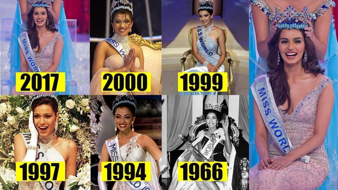 Miss world and miss universe titles won by Indians