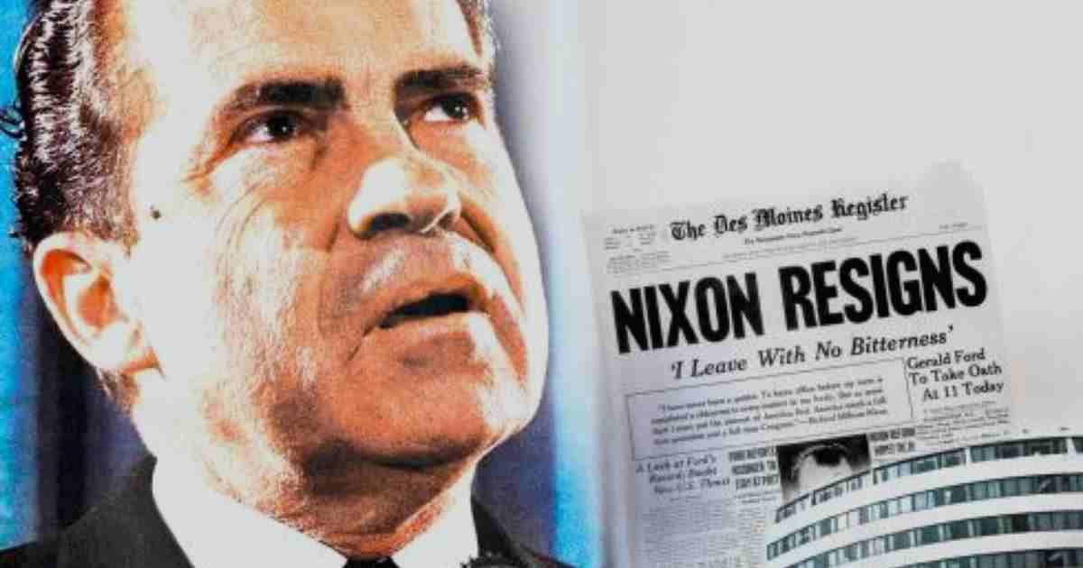 Watergate scandal and involvement of nixon